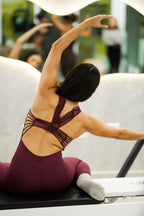 Wine Macramé Jumpsuit