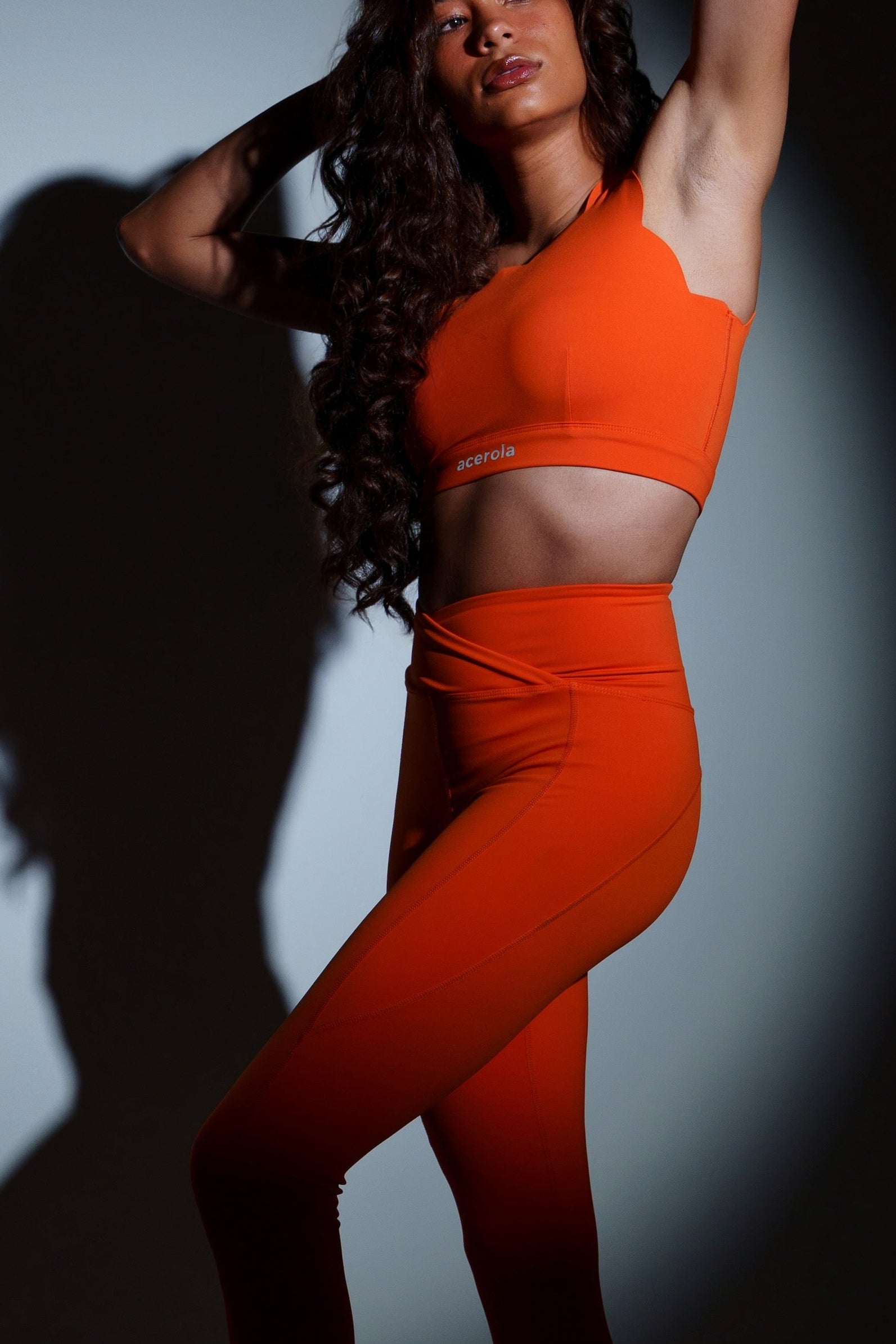 Waves Bra & Leggin Set - Orange